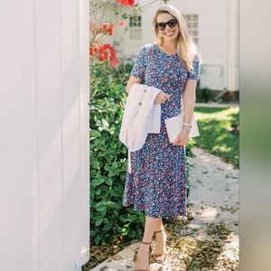 Draper James Tammy Midi Floral Tshirt Dress